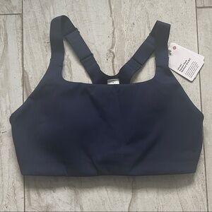lululemon Ultralu Square-Neck Workout Bra B/C Navy